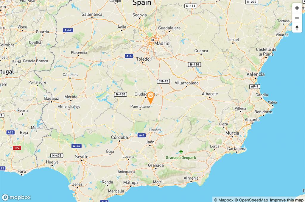 Mapa Parador de Almagro