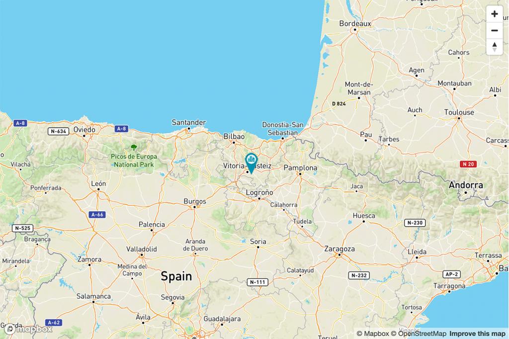 Mapa Parador de Argómaniz