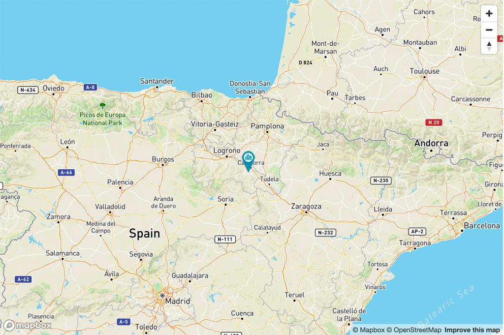 Mapa Parador de Calahorra