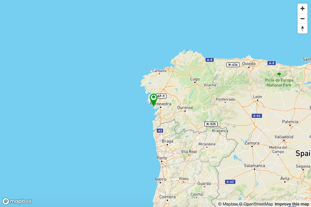 Mapa Parador de Cambados