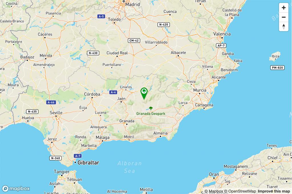 Mapa Parador de Cazorla