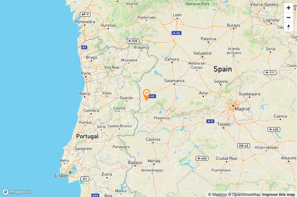 Mapa Parador de Ciudad Rodrigo