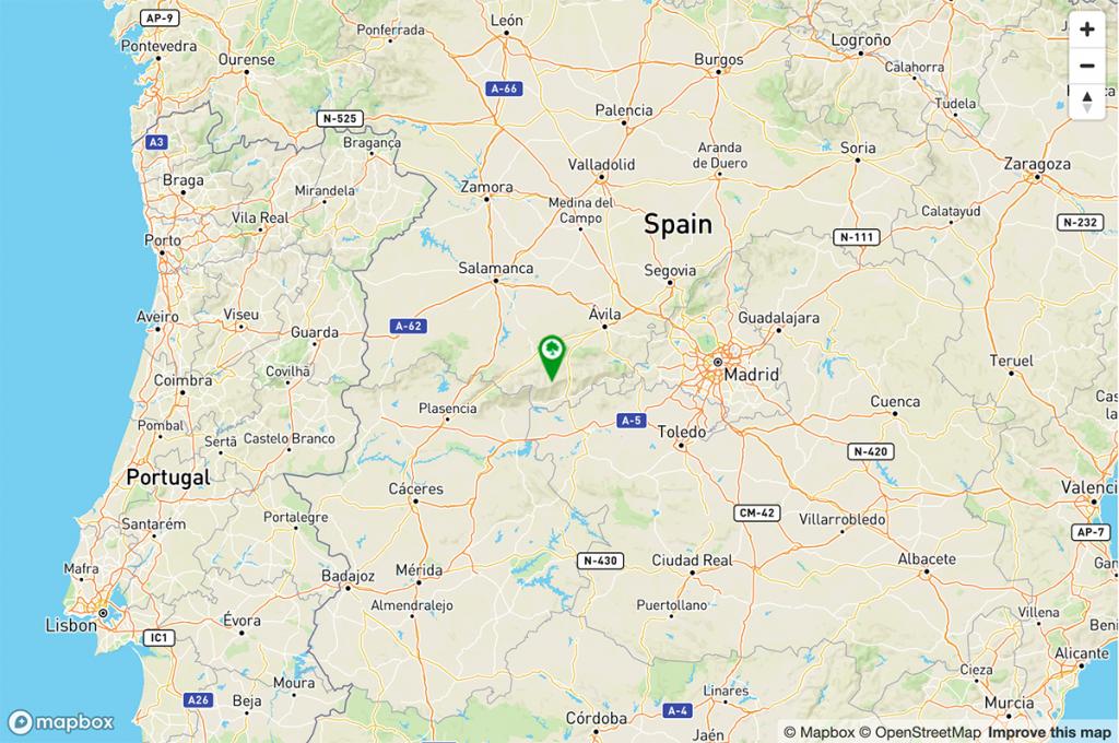 Mapa Parador de Gredos