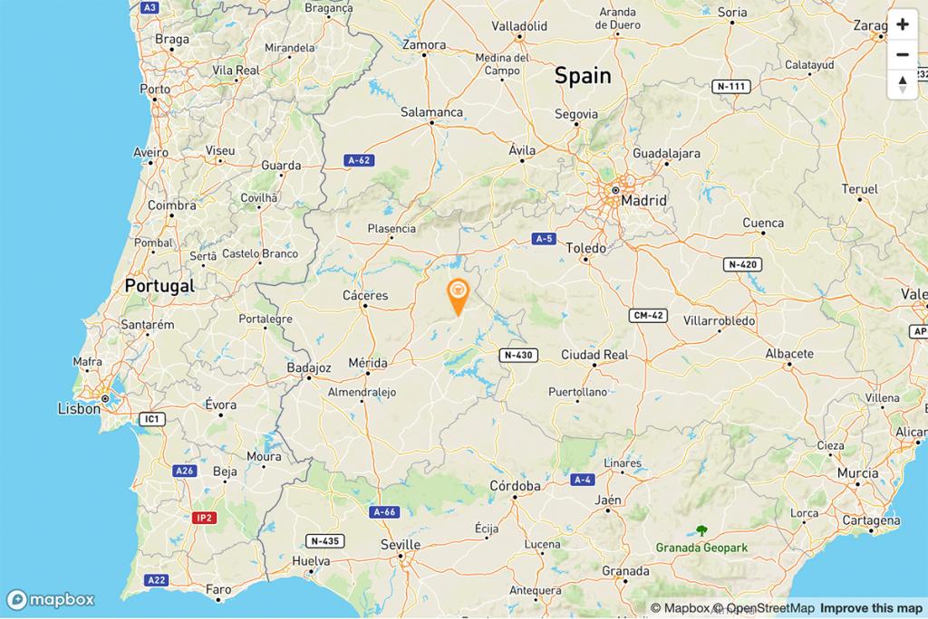 Mapa Parador de Guadalupe