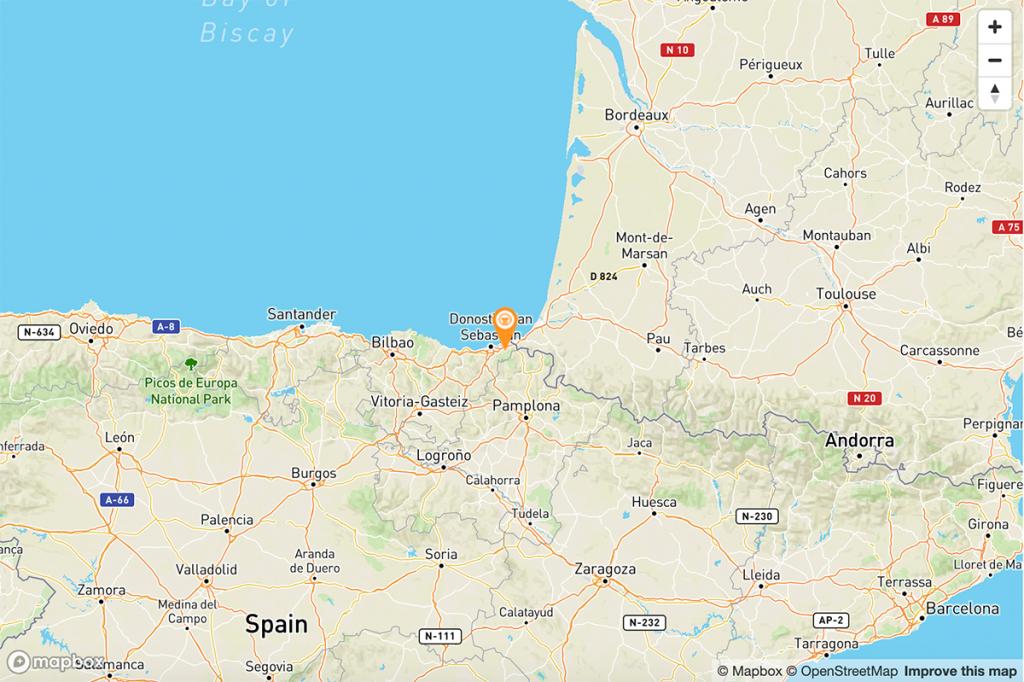Mapa Parador de Hondarribia