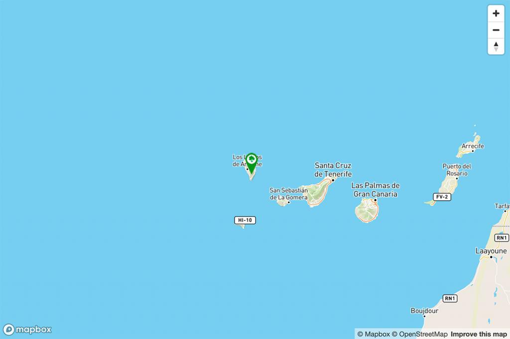 Mapa Parador de La Palma