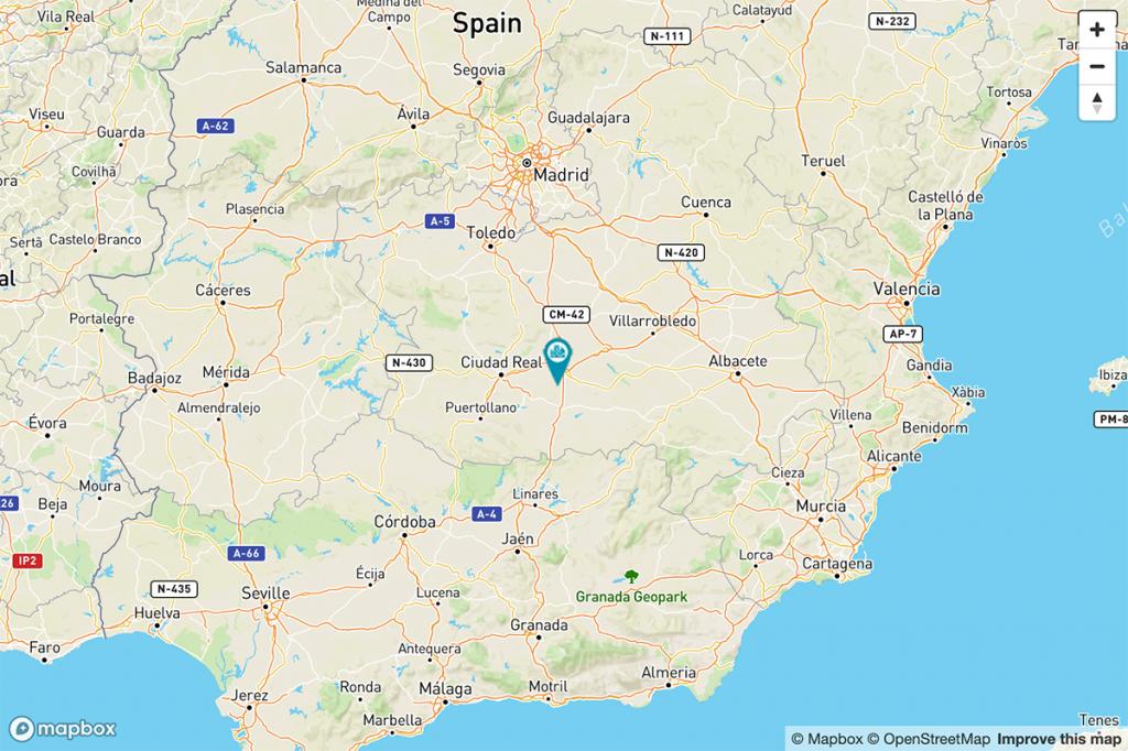Mapa Parador de Manzanares