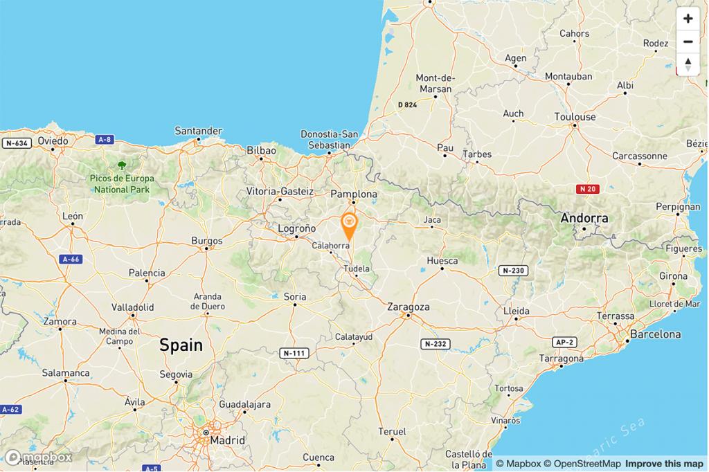 Mapa Parador de Olite