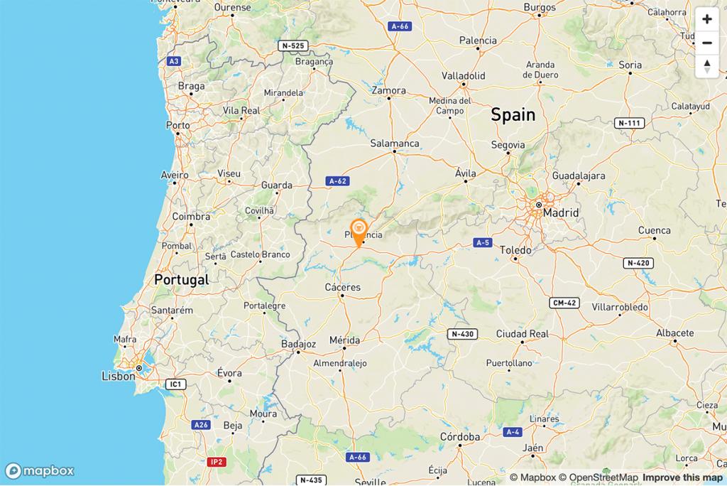 Mapa Parador de Plasencia
