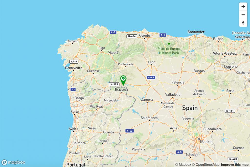 Mapa Parador de Puebla de Sanabria