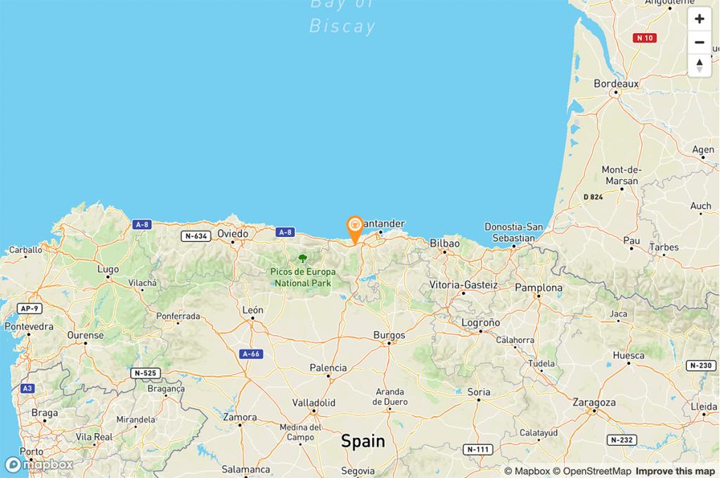 Mapa Parador de Santillana Gil Blas