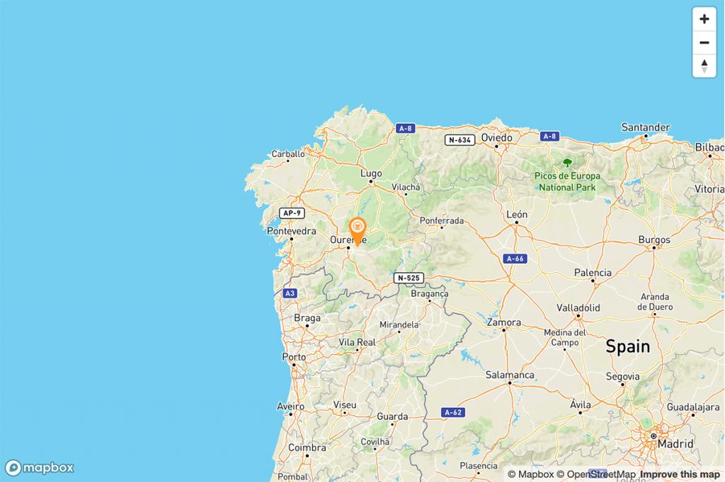 Mapa Parador de Santo Estevo