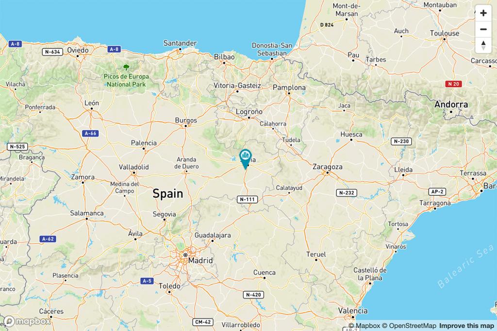 Mapa Parador de Soria