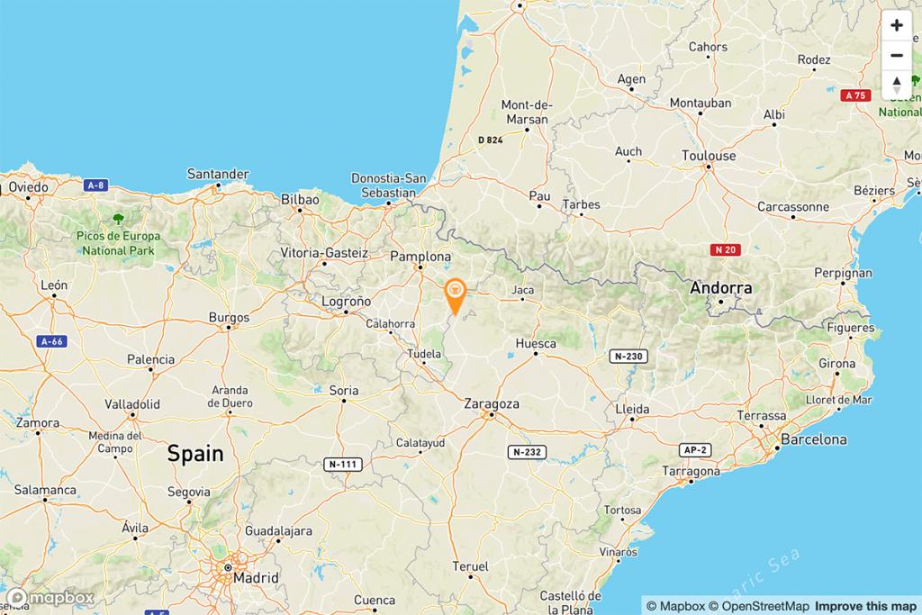 Mapa Parador de Sos del Rey Católico