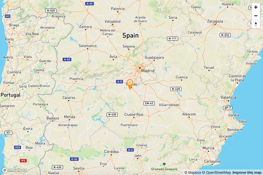 Mapa Parador de Toledo