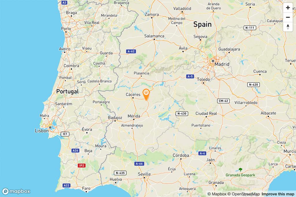Mapa Parador de Trujillo