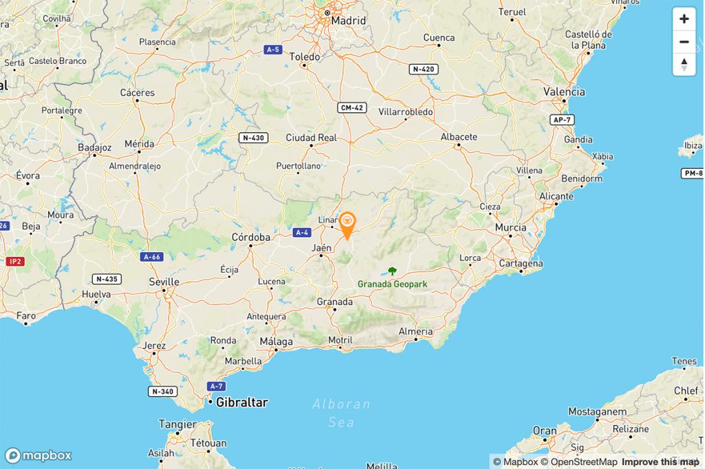 Mapa Parador de Úbeda