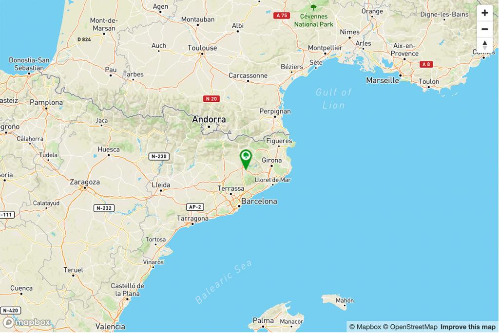 Mapa Parador de Vic-Sau