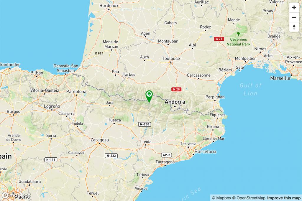 Mapa Parador de Vielha