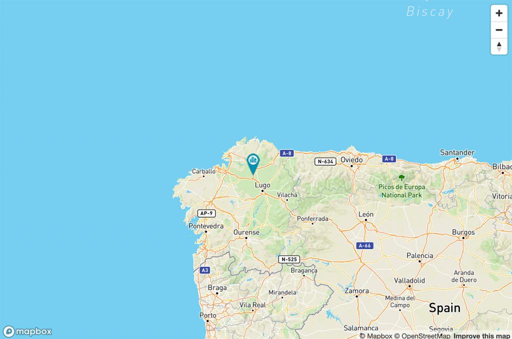 Mapa Parador de Vilalba del Bierzo