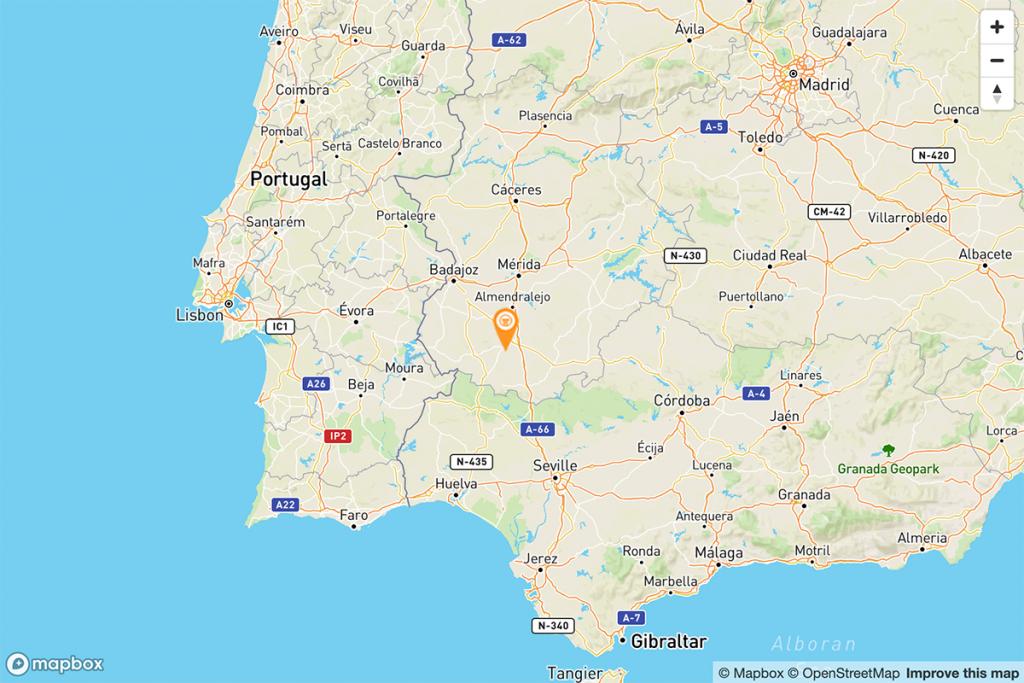 Mapa Parador de Zafra