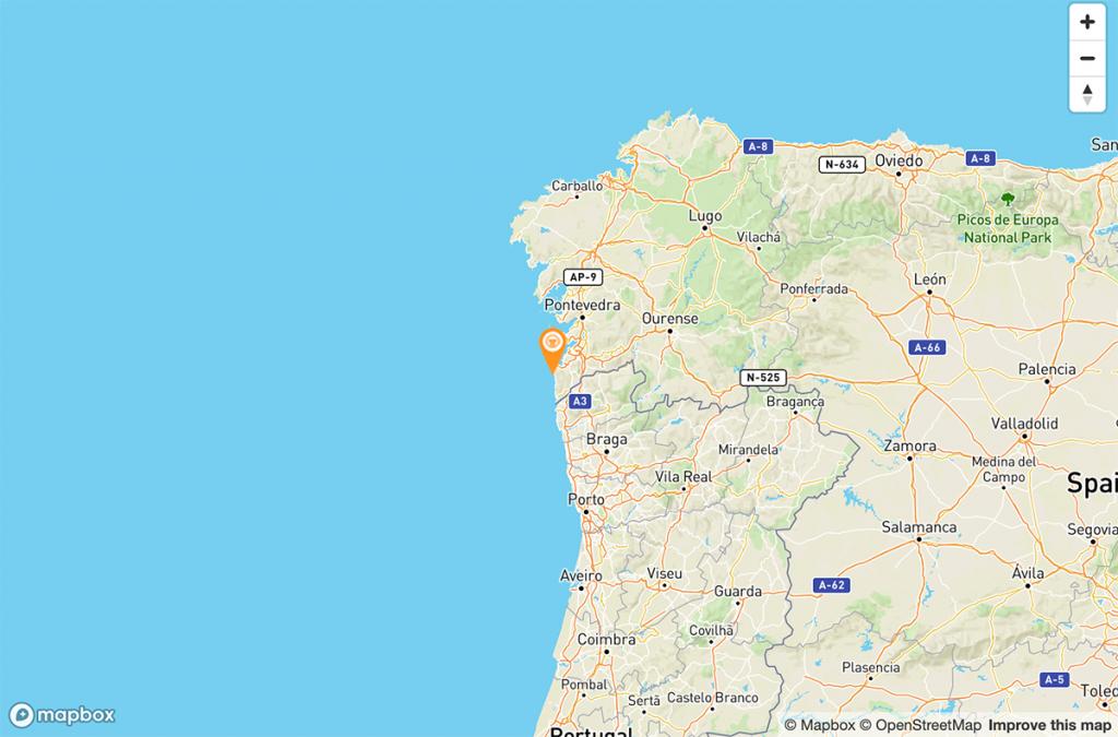 Mapa Parador de Baiona