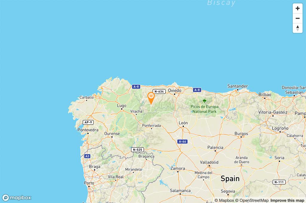 Mapa Parador de Corias