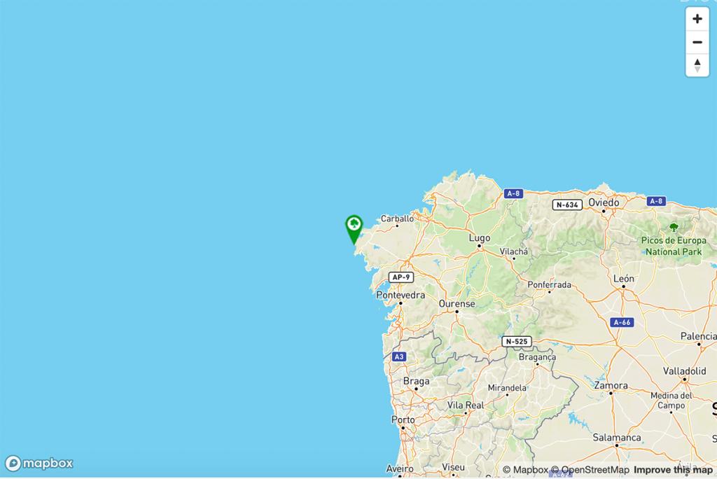 Mapa Parador Costa da Morte