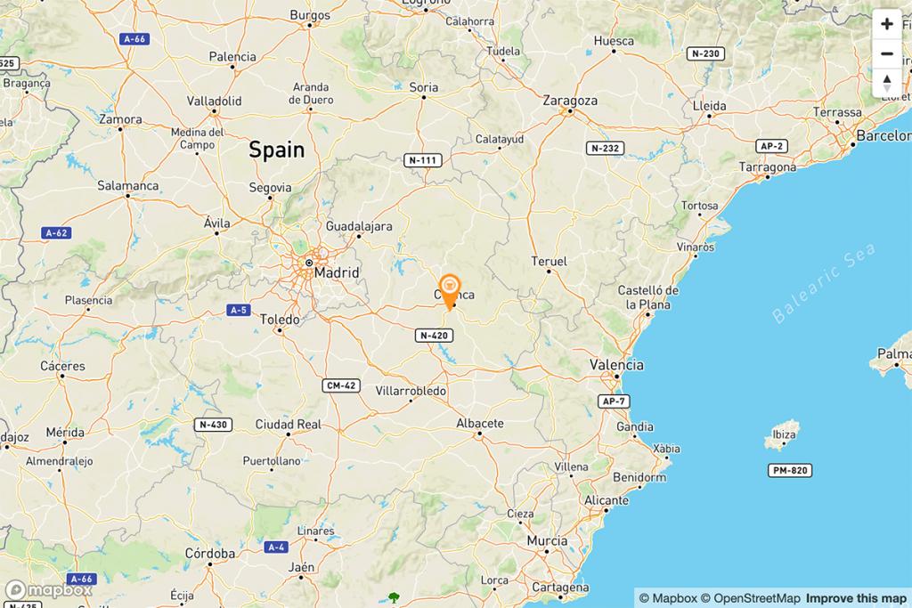 Mapa Parador de Cuenca
