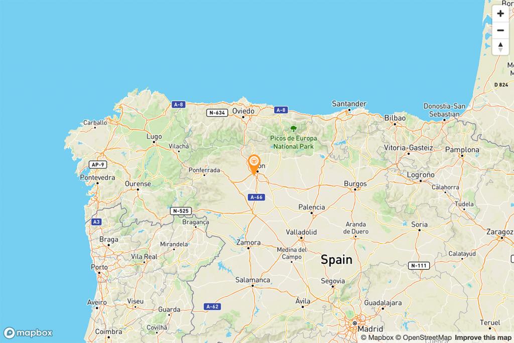 Mapa Parador de León
