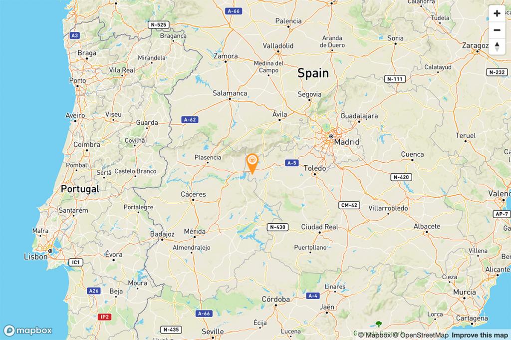 Mapa Parador de Oropesa